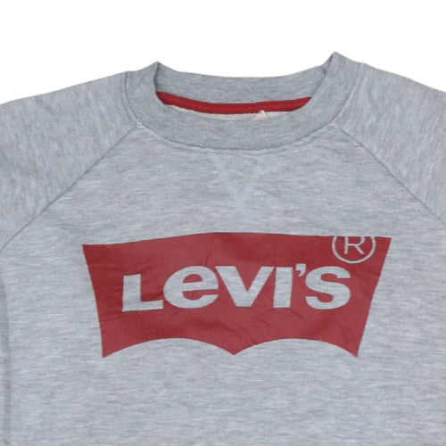 Levi's Men's Grey Logo Pullover Sweatshirt Size M Regular Fit