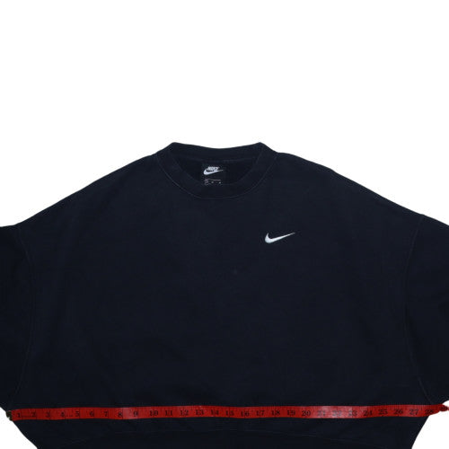 Nike Men's Black Crew Neck Pullover Sweatshirt M Regular Fit