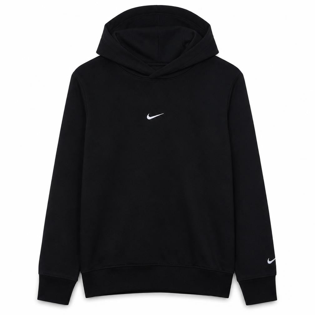 Nike Men’s Black Pullover Hoodie S Logo Fleece Sportswear