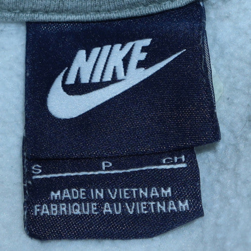 Nike Men's White Small Pullover Hoodie with Logo
