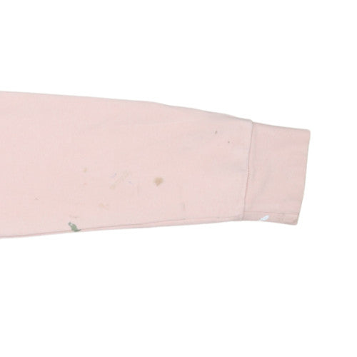 Adidas Women Pink Pullover Sweatshirt Size L Crew Neck Logo Casual