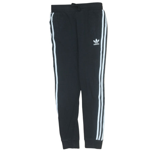 Adidas Boys Black 12-13 Years Jogger Trousers with Side Stripes
