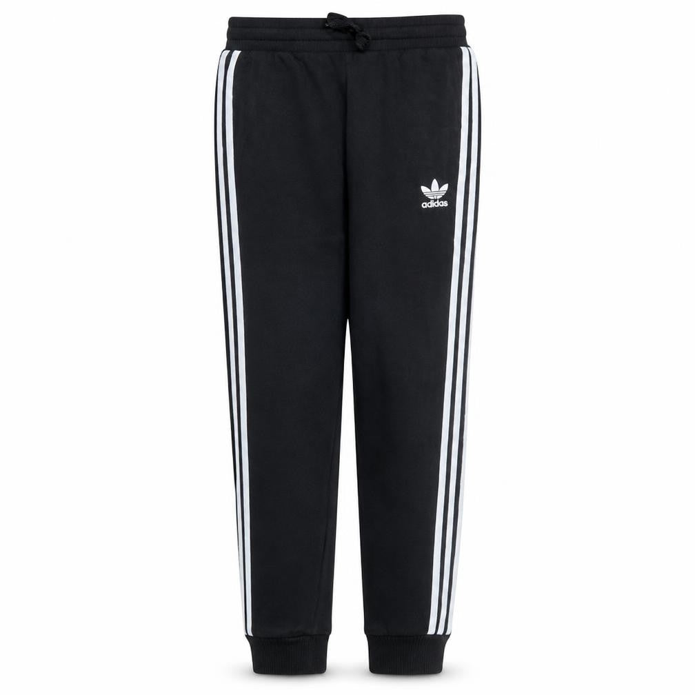 Adidas Boys Black 12-13 Years Jogger Trousers with Side Stripes