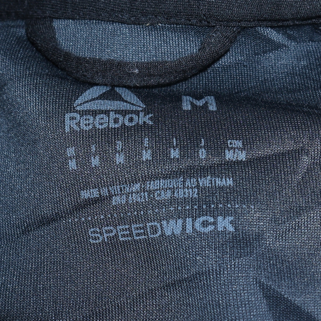 Reebok Men's Grey & Black Full Zip Sweatshirt Medium Speedwick Activewear