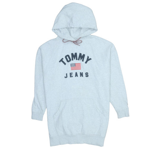 Tommy Jeans Men's Grey Logo Pullover Hoodie Size M