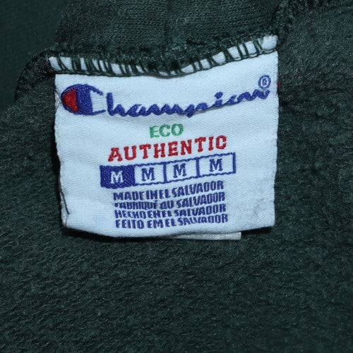 Champion Men's Green Full Zip Hoodie Size M Fleece Sweatshirt