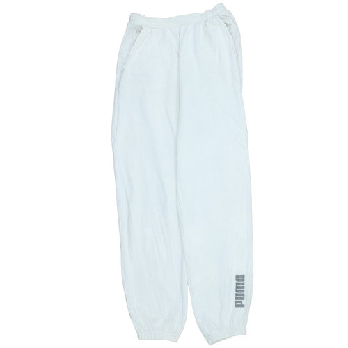 Puma Men's White XS Jogger Trousers Lightweight French Terry