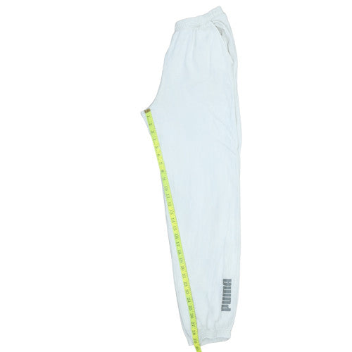Puma Men's White XS Jogger Trousers Lightweight French Terry