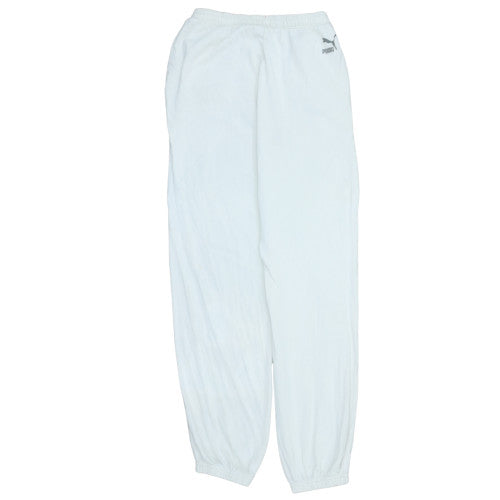 Puma Men's White XS Jogger Trousers Lightweight French Terry