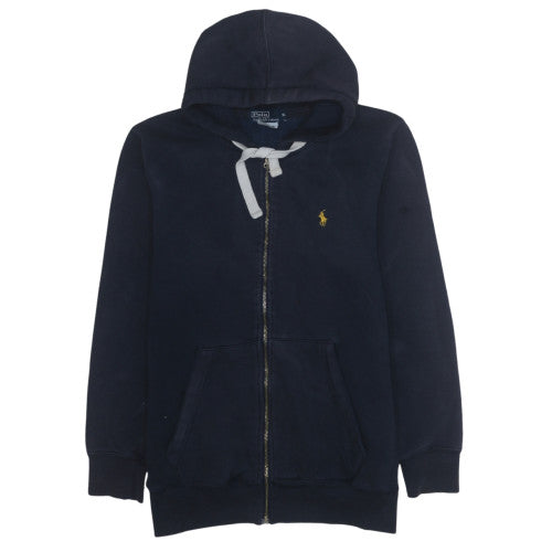 Ralph Lauren Men's Blue Full Zip Hoodie XL Fleece Cotton Blend