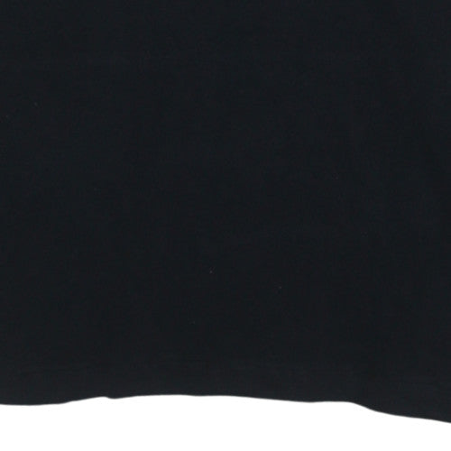 Nike Men's Black Pullover Hoodie Medium Logo Graphic Sweatshirt