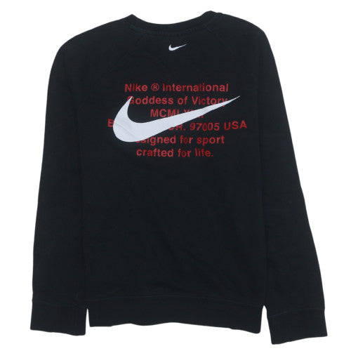 Nike Mens Black XL Pullover Crew Neck Graphic Sports Sweatshirt