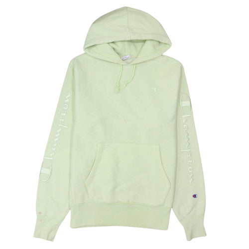 Champion Men's Green Pullover Hoodie Large Reverse Weave