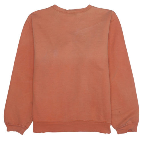 Timberland Men's Orange Crew Neck Fleece Sweatshirt M