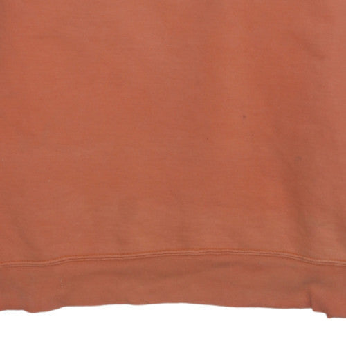 Timberland Men's Orange Crew Neck Fleece Sweatshirt M