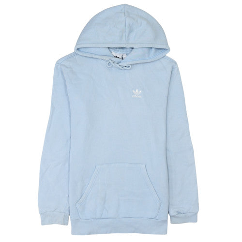 Adidas Mens Blue XS Pullover Hoodie with Logo Pocket Casual