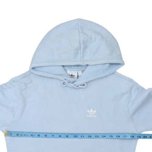 Adidas Mens Blue XS Pullover Hoodie with Logo Pocket Casual