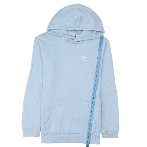 Adidas Mens Blue XS Pullover Hoodie with Logo Pocket Casual