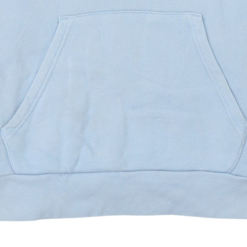 Adidas Mens Blue XS Pullover Hoodie with Logo Pocket Casual
