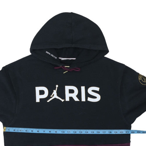 Nike Jordan Paris Men's Black Pullover Hoodie Size M Regular Fit
