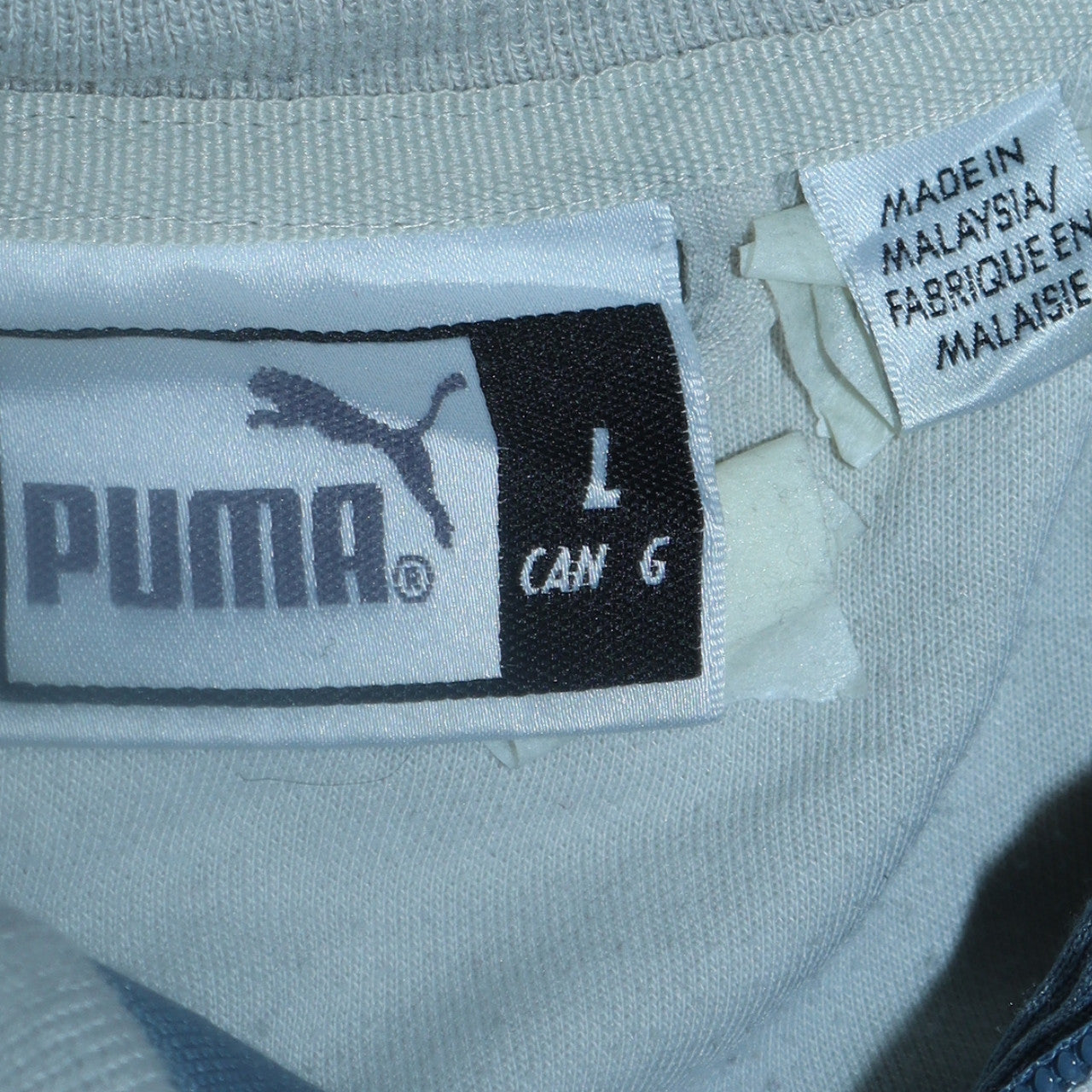 Puma Men's Blue Full Zip Retro Sports Sweatshirt Size L