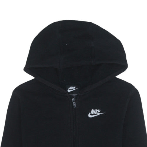Nike Teens Black Full Zip Hoodie L Regular Fit Sportswear