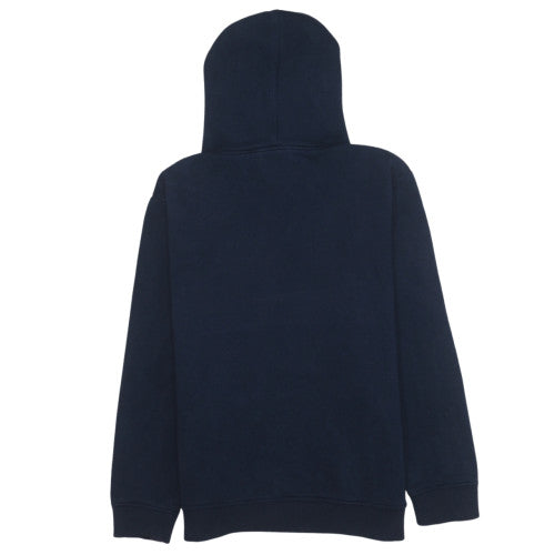 Adidas Men's Blue Pullover Hoodie L Regular Fit Logo Sportswear