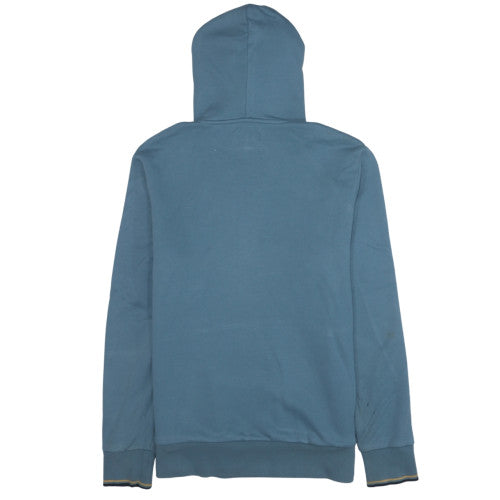Fred Perry Men's Blue Pullover Hoodie L Regular Fit Cotton