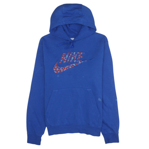 Nike Men’s Blue Pullover Hoodie M Regular Fleece Sportswear