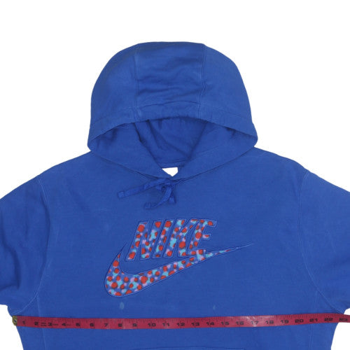 Nike Men’s Blue Pullover Hoodie M Regular Fleece Sportswear