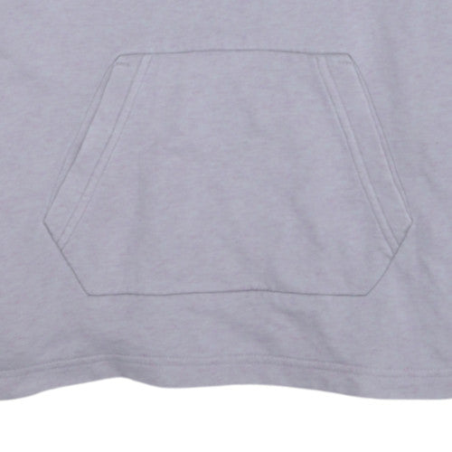 Lacoste Men's Grey Cotton Pullover Hoodie M Regular Fit