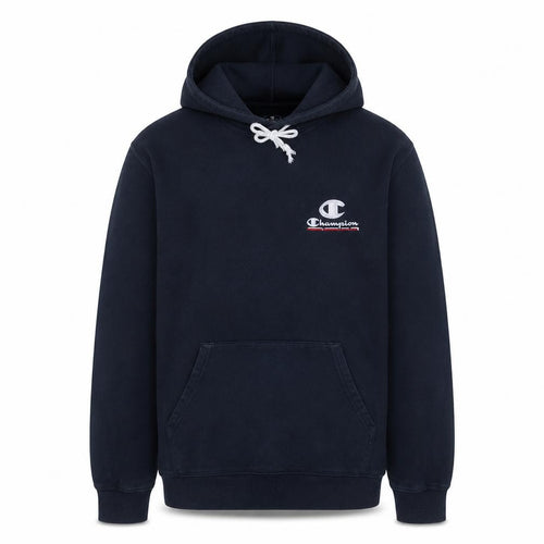 Champion Men's Blue Pullover Hoodie Large Fleece Logo Sportswear