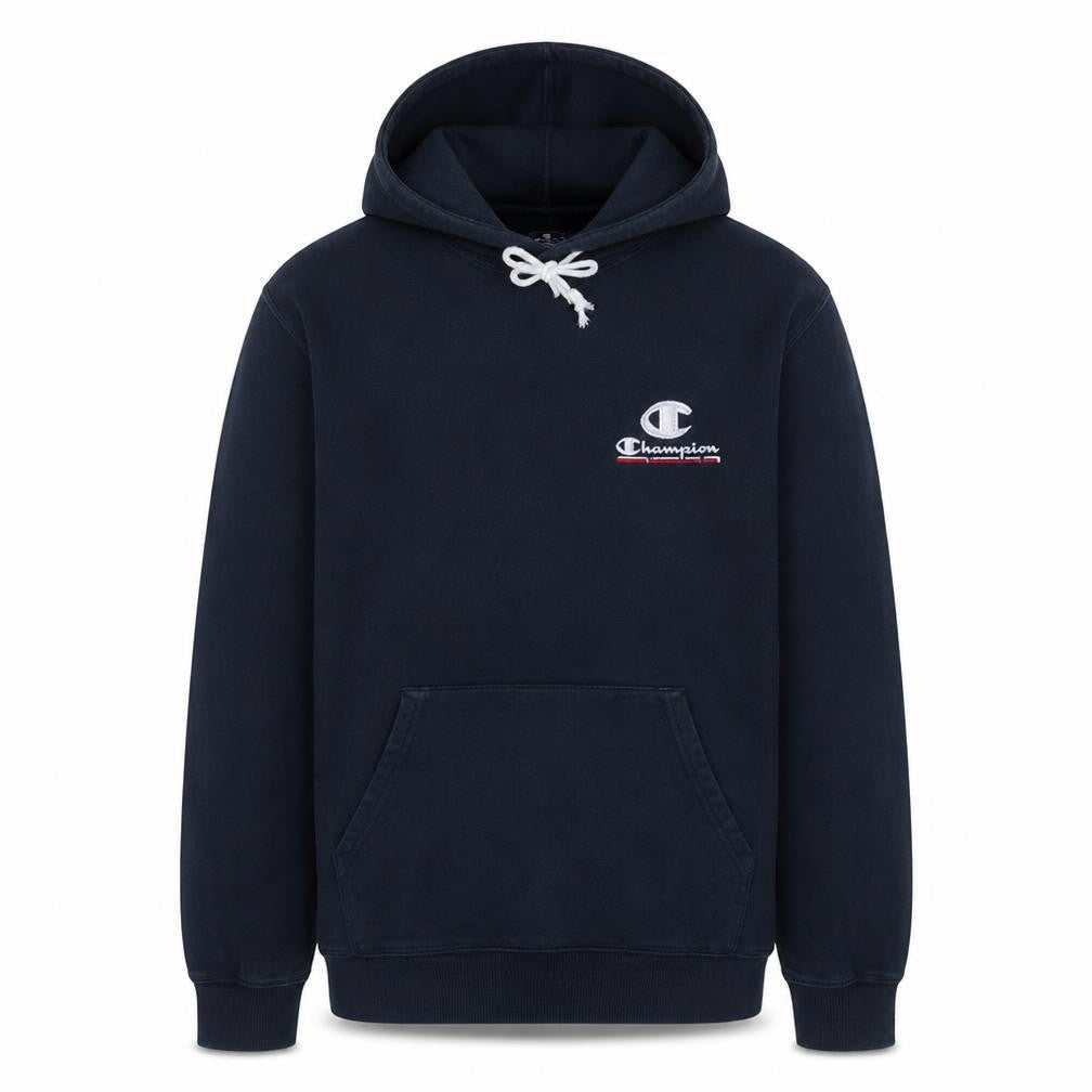 Champion Men's Blue Pullover Hoodie Large Fleece Logo Sportswear