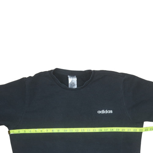 Adidas Men's Black L Pullover Crew Neck Fleece Sweatshirt