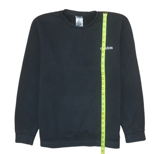 Adidas Men's Black L Pullover Crew Neck Fleece Sweatshirt