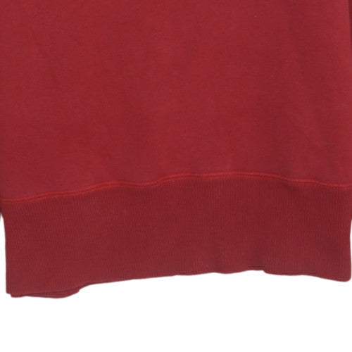 Nike Men's Red XS Pullover Crew Neck Logo Sweatshirt