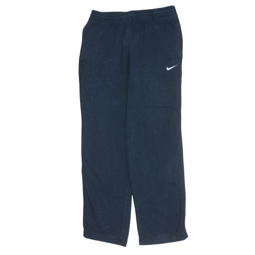 Nike Men's Blue Fleece Sweatpants M Regular Fit Elastic Waist