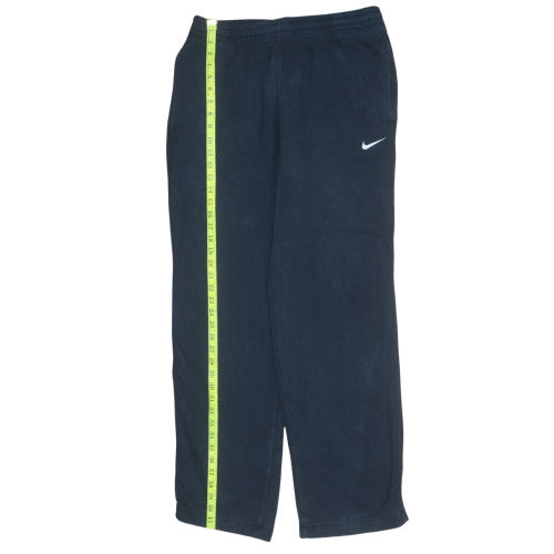 Nike Men's Blue Fleece Sweatpants M Regular Fit Elastic Waist
