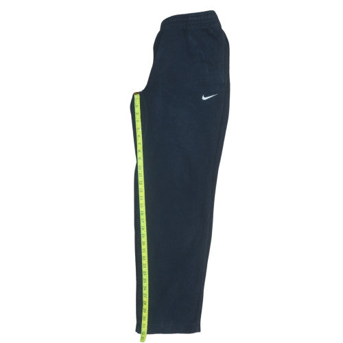 Nike Men's Blue Fleece Sweatpants M Regular Fit Elastic Waist