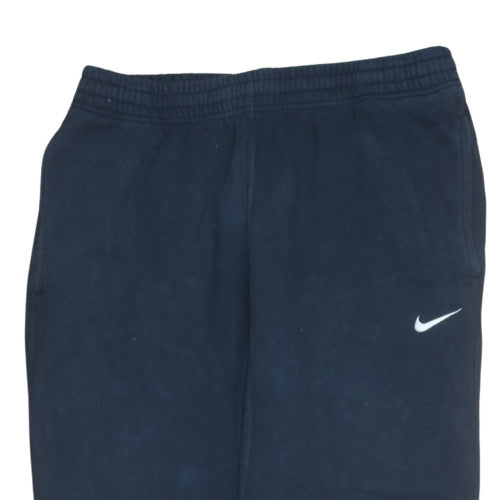 Nike Men's Blue Fleece Sweatpants M Regular Fit Elastic Waist