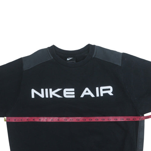 Nike Air Men’s Black Crew Neck Pullover Sweatshirt M Regular Fit
