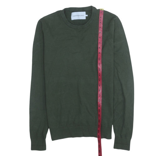 Calvin Klein Jeans Men's Green Small Pullover Sweatshirt