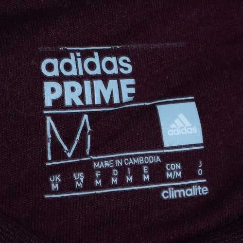 Adidas Mens Purple Crew Neck Sweatshirt M Climalite Pullover