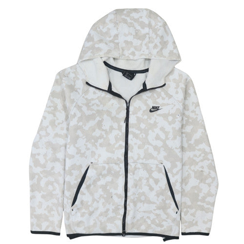 Nike Men’s Beige Camouflage Full Zip Hoodie Size L