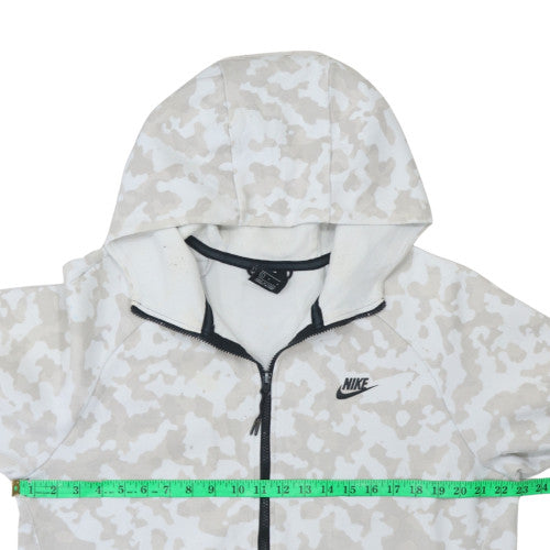 Nike Men’s Beige Camouflage Full Zip Hoodie Size L