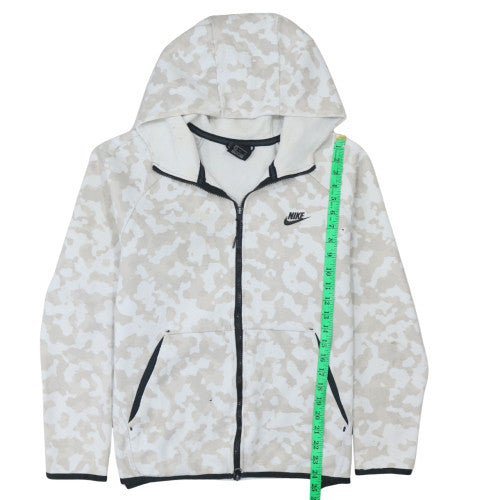 Nike Men’s Beige Camouflage Full Zip Hoodie Size L