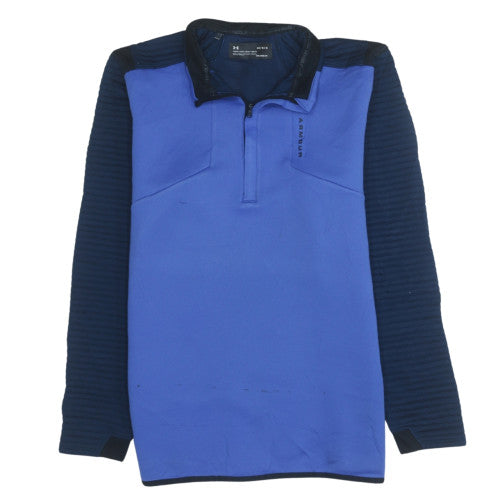 Under Armour Men's Blue Golf 1/4 Zip Long Sleeve Pullover Size L