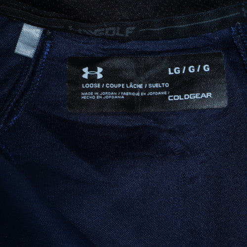 Under Armour Men's Blue Golf 1/4 Zip Long Sleeve Pullover Size L