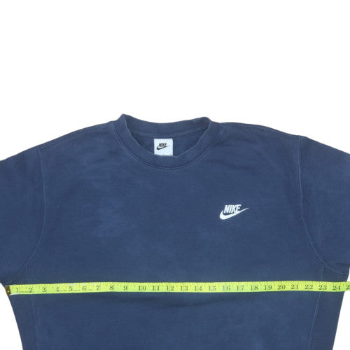 Nike Men's Blue Crew Neck Pullover Sweatshirt M Regular Fit