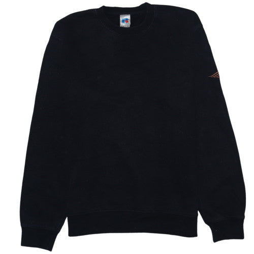 Russell Athletic Men's Black Crew Neck Pullover Sweatshirt L